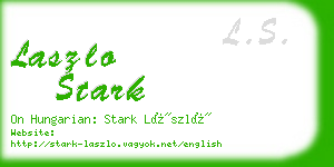 laszlo stark business card